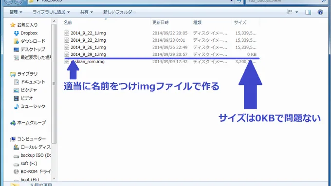 RaspberryPiをバックアップ