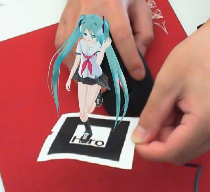 Web上でもARでミクさんを踊らせたい