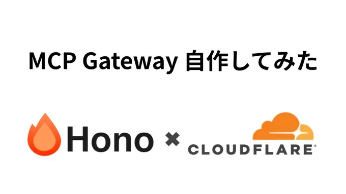Hono × Cloudflare Tunnel で構築する、セキュアで軽量な自作 MCP Gateway 公開記